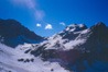 Vista sulla forcella di Fellaria, dal rifugio Carate.