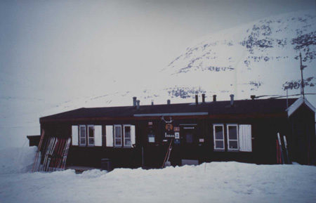 Il rifugio Salka.