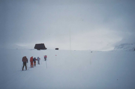 Sciare verso il rifugio Singi.