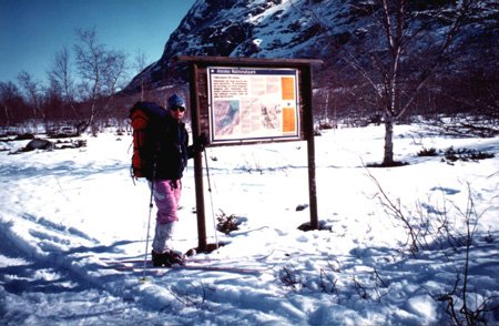 Maurizio alla fine dell'Abisko Nationalpark.