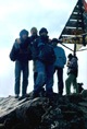 Sulla vetta del Djebel Toubkal (4165 metri), il punto pi alto del Nord Africa. [FOTO INGRANDITA NON DISPONIBILE]