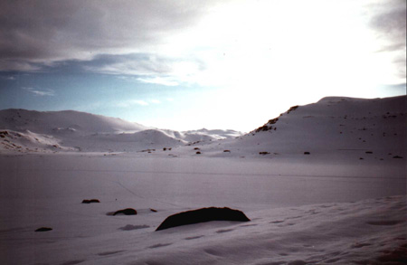 Tramonto nei pressi del rifugio Finse.