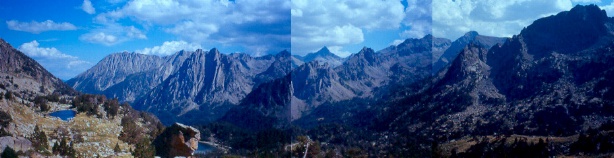 Panorama visto dal rifugio Amitges.