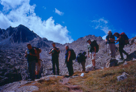 In discesa dalla Collada de Sabur, verso il rifugio Blanch.