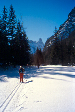 Lungo il percorso della Dobbiaco-Cortina.