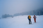 Val Pusteria, sulla pista di fondo valle da Villabassa verso Dobbiaco.