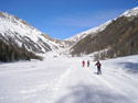 In salita nella Valle di Slingia (verso il rifugio Sesvenna).