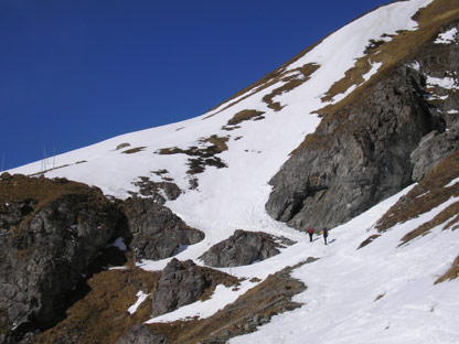 In salita verso il rifugio Sesvenna.