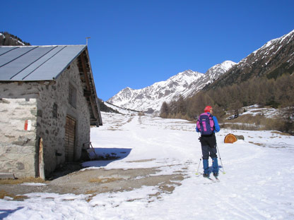 In Val d'Avigna nei pressi della Mangitsalm.