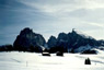 Il Sassolungo ed il Sassopiatto dall'Alpe di Siusi.